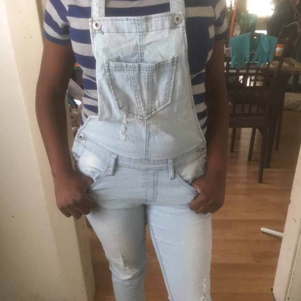 Light blue jean jumper